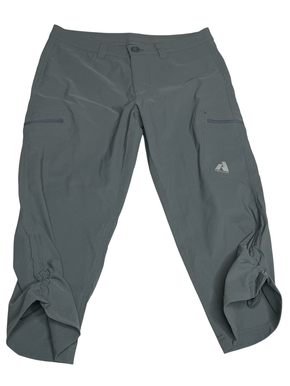 Eddie Bauer Women’s Size 6 Guide Pro Capri First Ascent Gray Pants Button Zip
